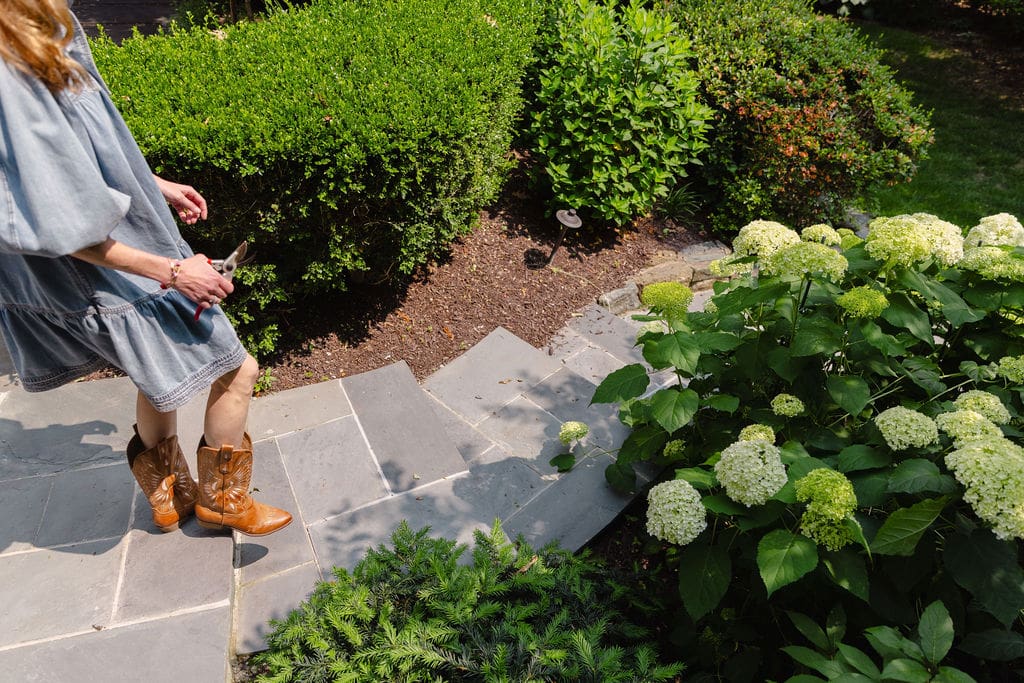 hardscaping services in dmv landscaping stairs woman walking down
